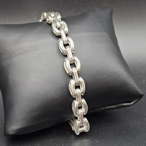 Sterling Silver Statement Chain Bracelet
